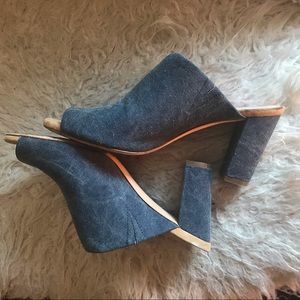 Charlotte Stone denim heels